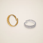 Chiara Braided Open Ring — view 1