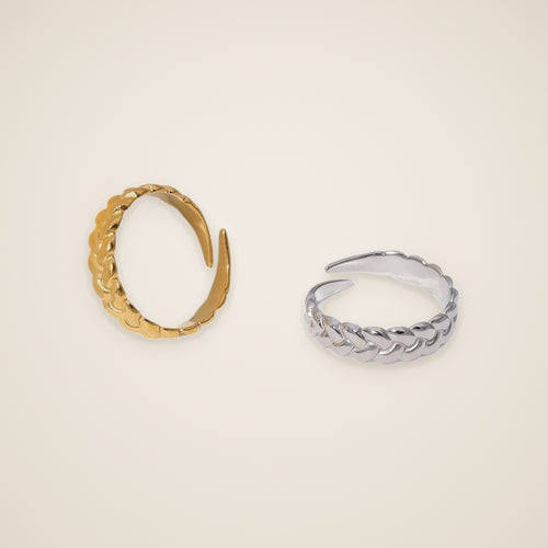 Geflochtener offener Ring Chiara — Ansicht 1