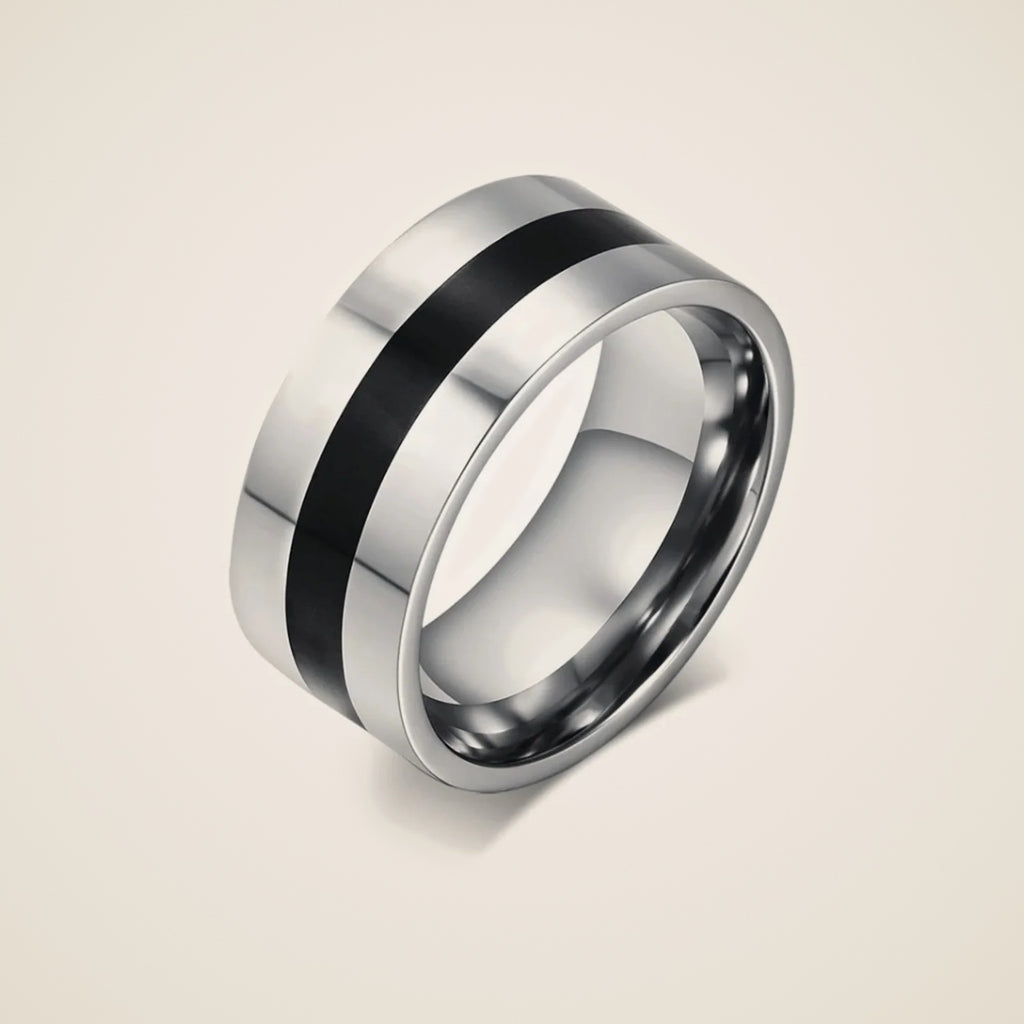 Cielo Enamel Band Ring — view 1