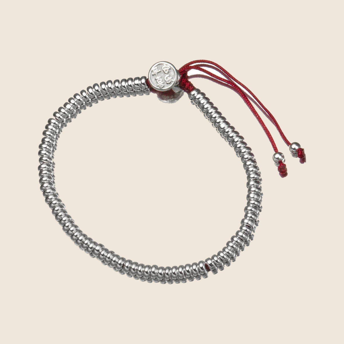 Costanza Silver Bead Cord Bracelet — view 1