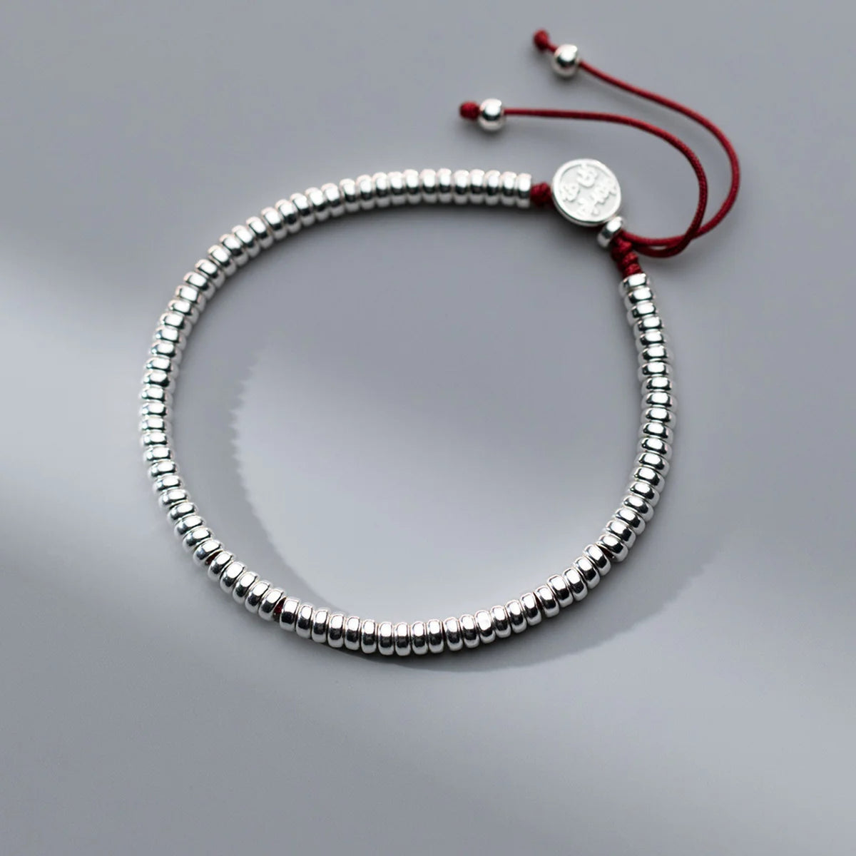 Costanza Silver Bead Cord Bracelet — view 2