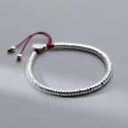 Costanza Silver Bead Cord Bracelet — view 3