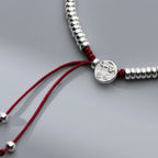 Costanza Silver Bead Cord Bracelet — view 5