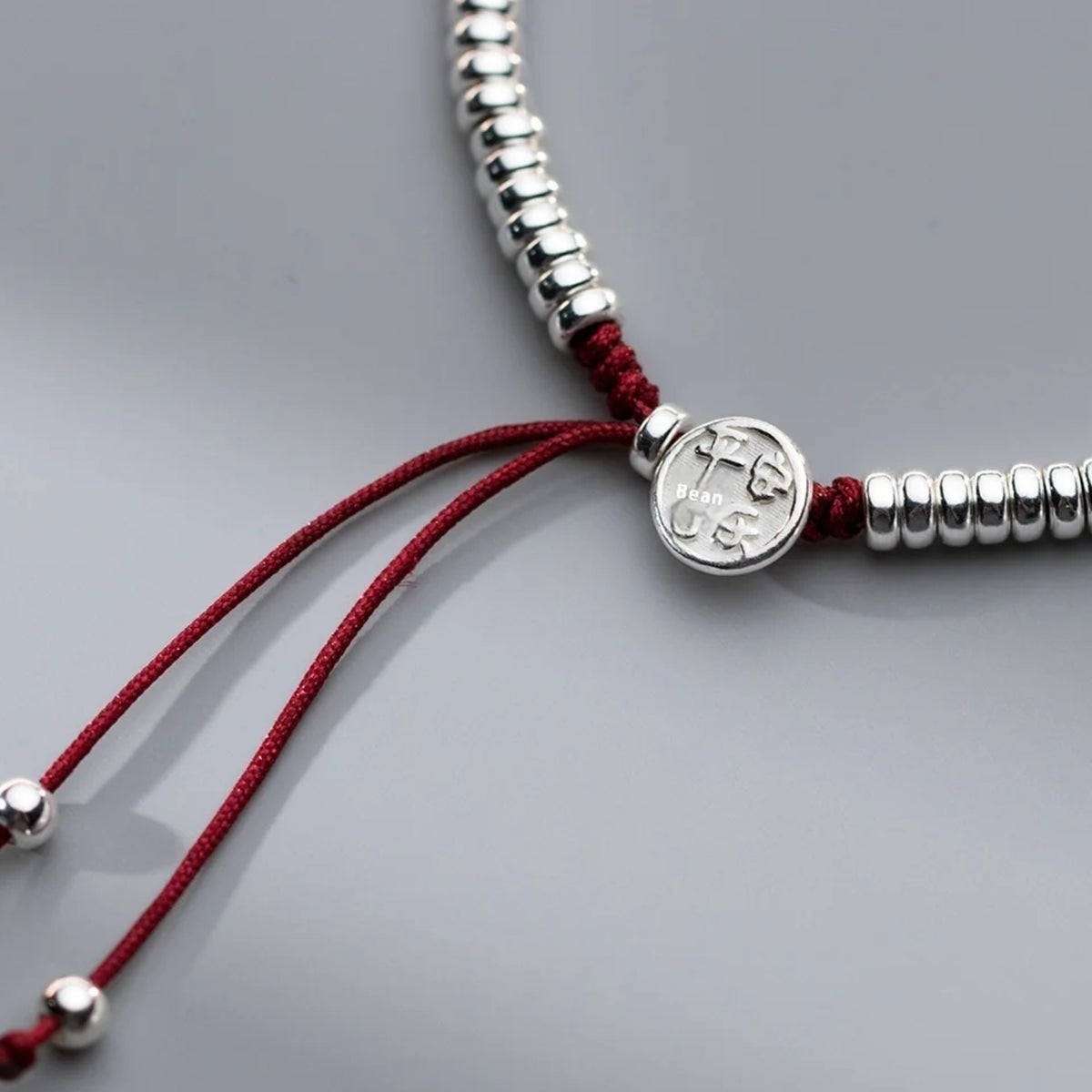 Costanza Silver Bead Cord Bracelet — view 5