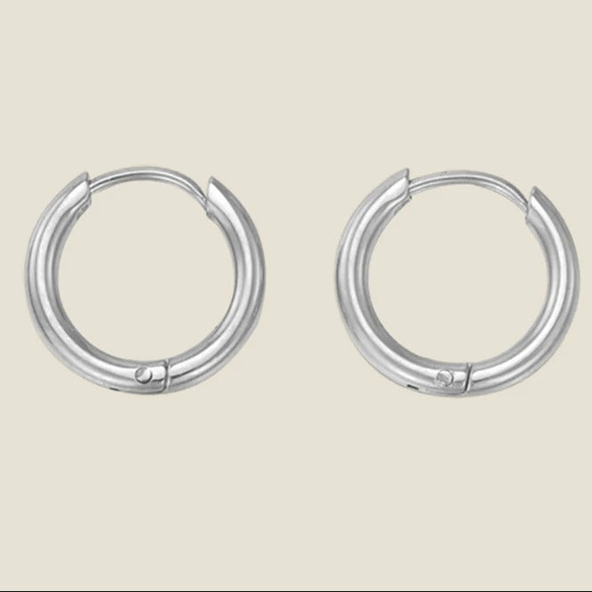 Pia Everyday Hoop Earrings — view 3