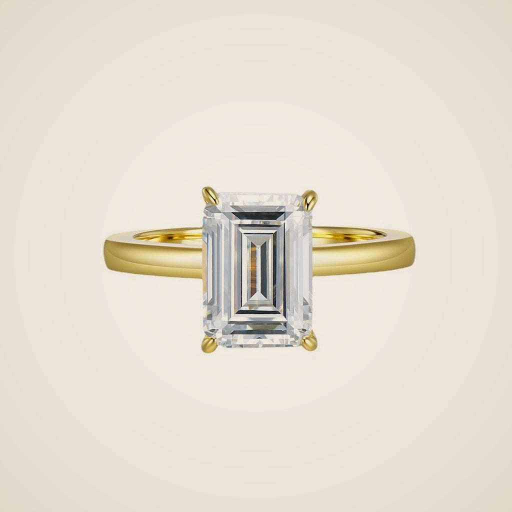 Ring im Smaragdschliff Isabella, Ansicht 1