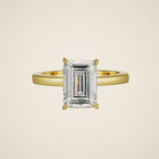 Ring im Smaragdschliff Isabella, Ansicht 1