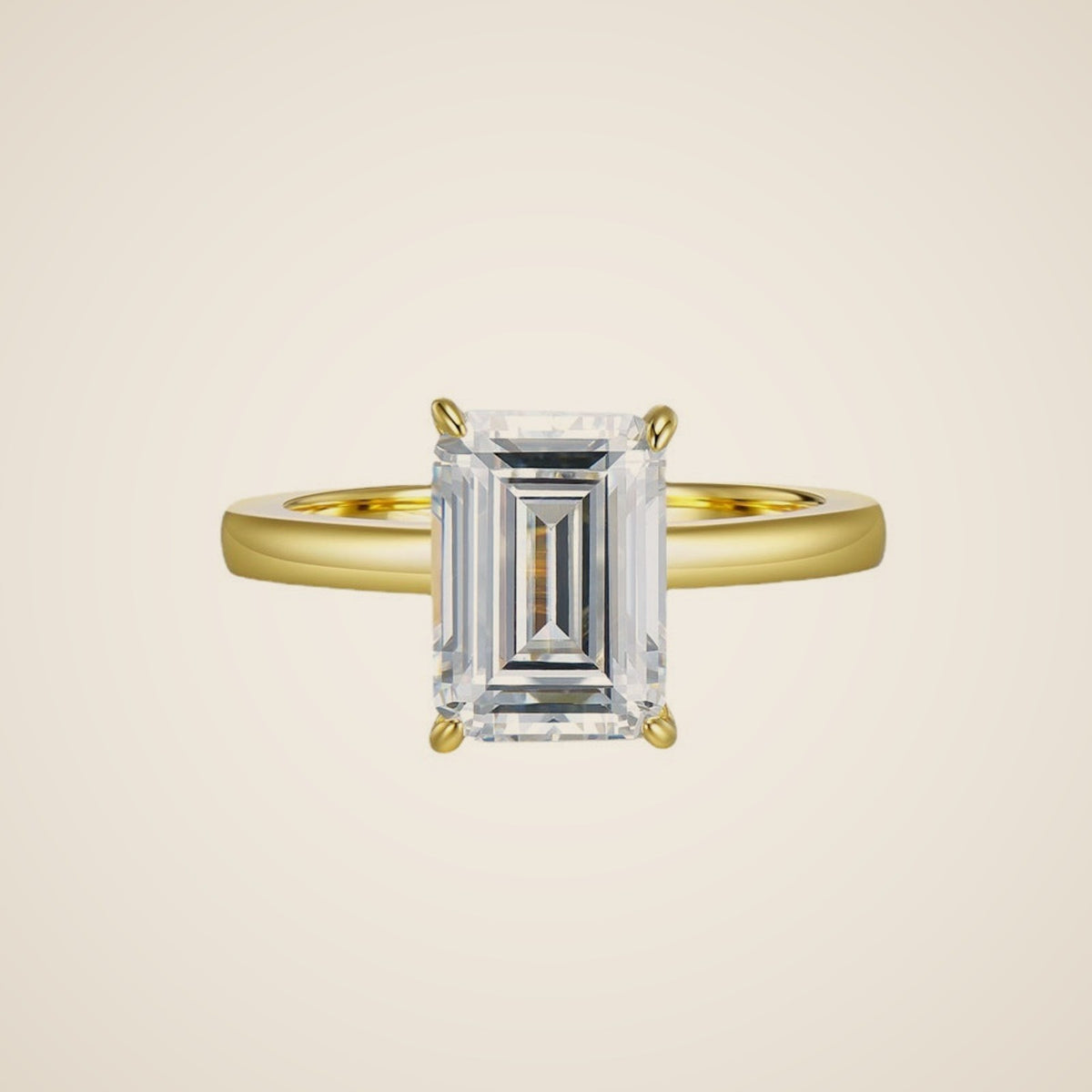 Anillo talla esmeralda Isabella, vista 1