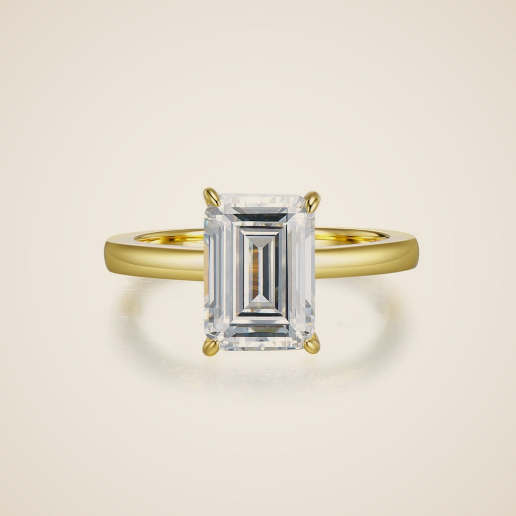 Ring im Smaragdschliff Isabella, Ansicht 3