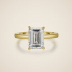 Ring im Smaragdschliff Isabella, Ansicht 3