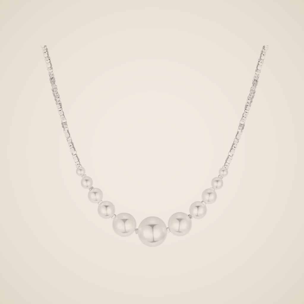 Elettra Graduated Simulated Pearl Necklace, view 1