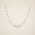 Elettra Graduated Simulated Pearl Necklace, view 1
