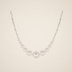 Elettra Graduated Simulated Pearl Necklace, view 1