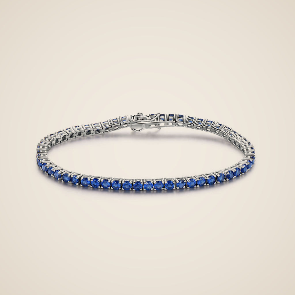 Serafina Blue Tennis Bracelet, view 2
