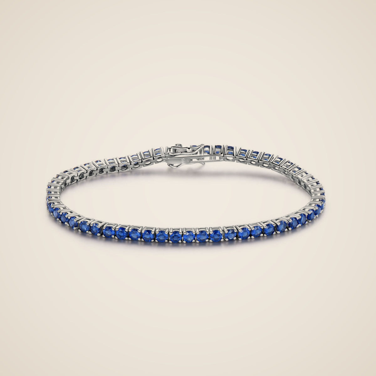 Pulsera tenis azul Serafina, vista 1