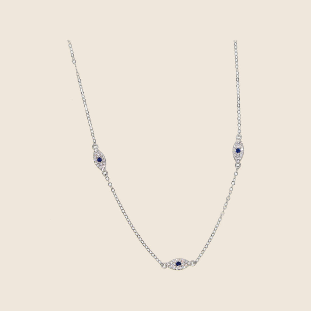Eleni Three-Eye Station Necklace — view 1