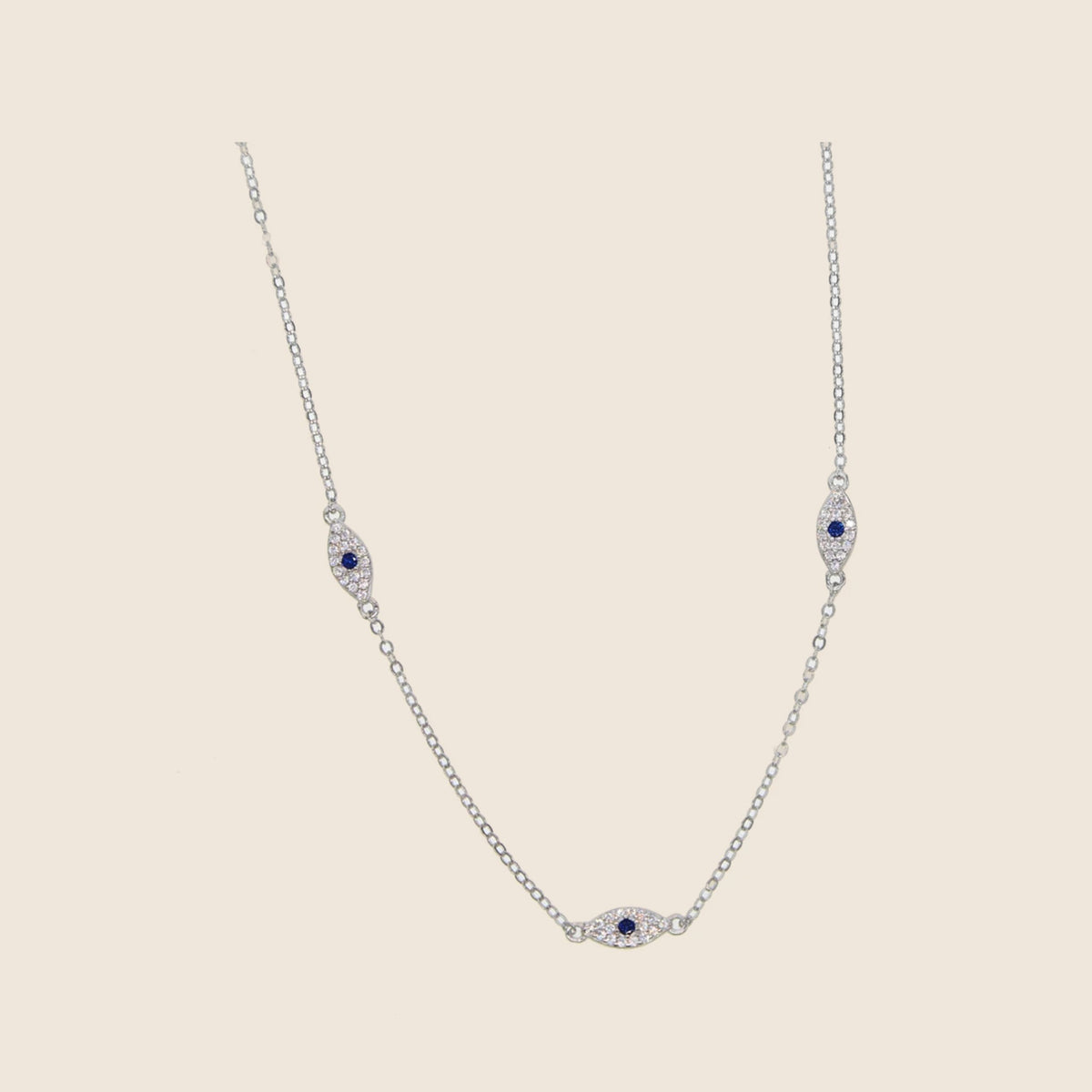 Eleni Three-Eye Station Necklace — view 1