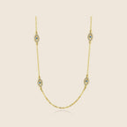 Eleni Three-Eye Station Necklace — view 2