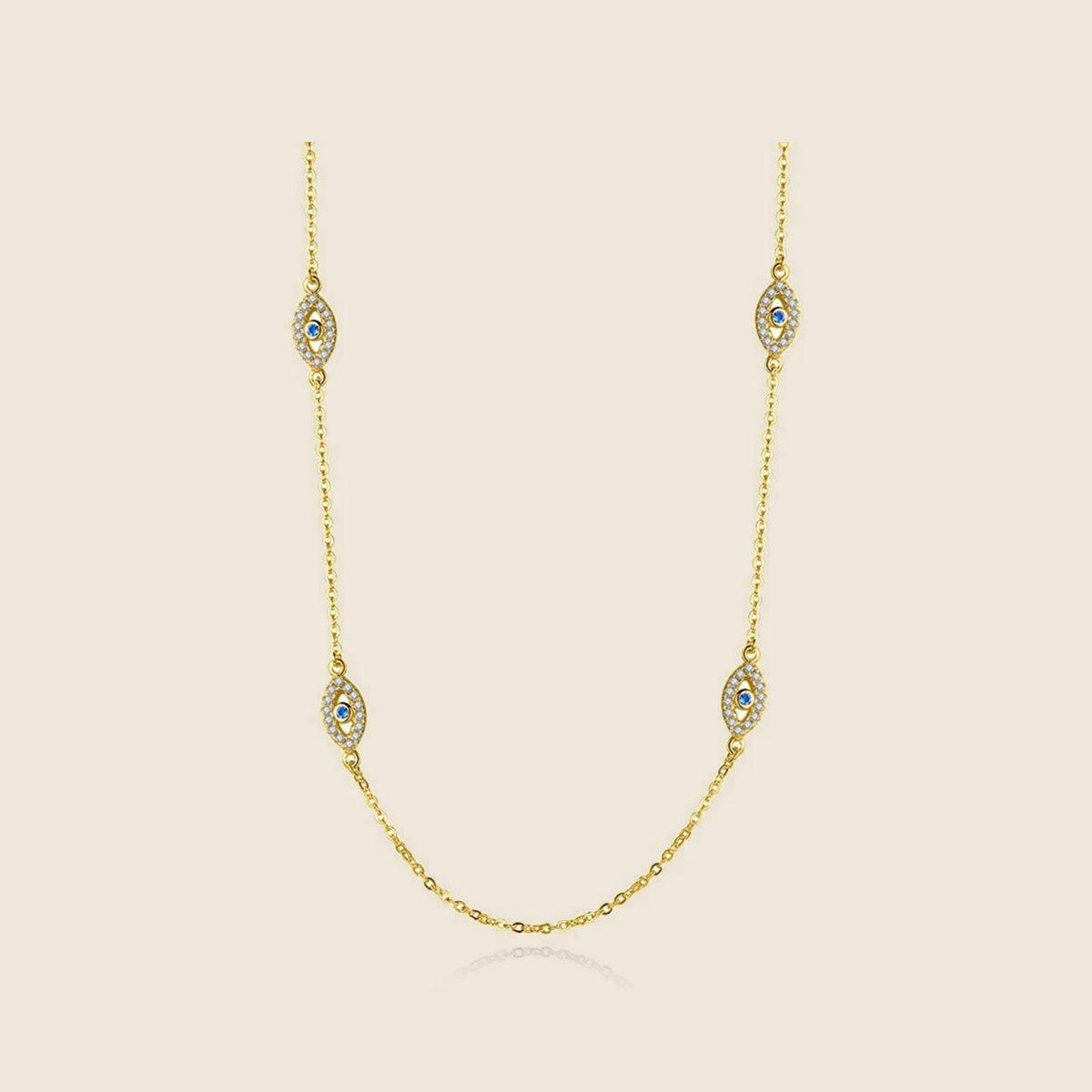 Eleni Three-Eye Station Necklace — view 2