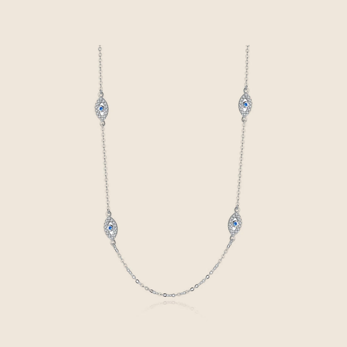 Eleni Three-Eye Station Necklace — view 3