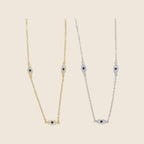 Eleni Three-Eye Station Necklace — view 6