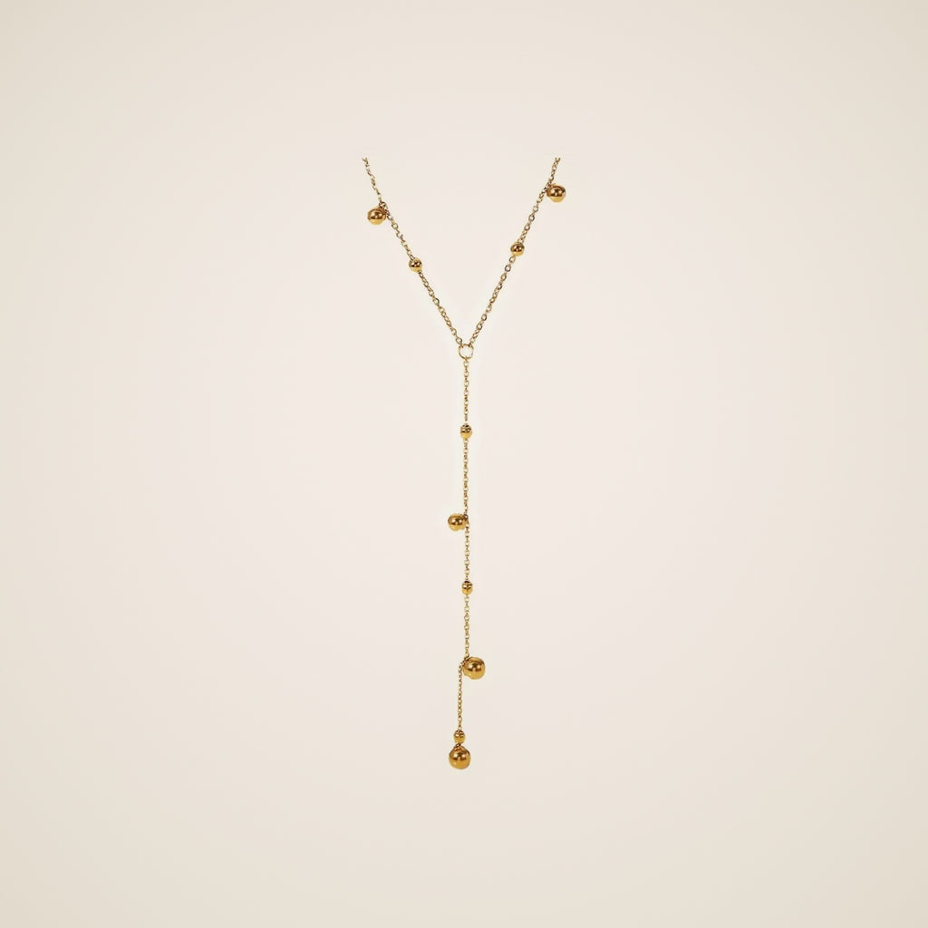 Elio Bead Tassel Necklace — view 1