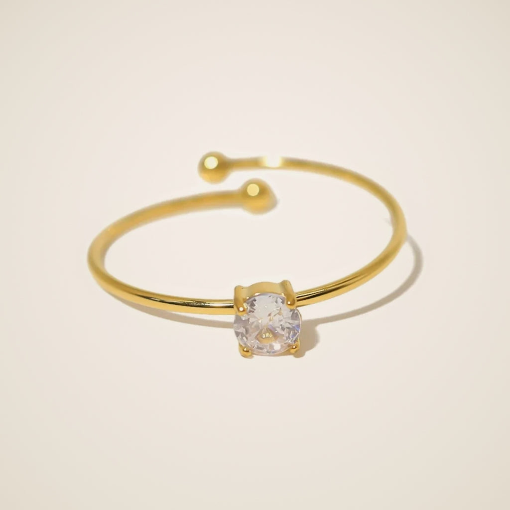Etna Pavé Open Ring — view 1