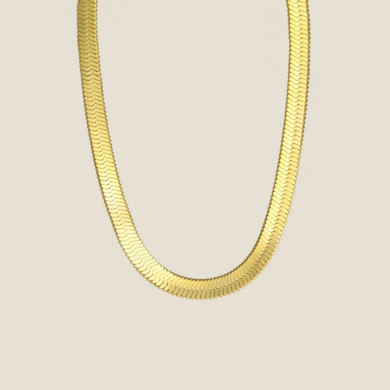 Collier maille serpent plate Sveva, vue 9