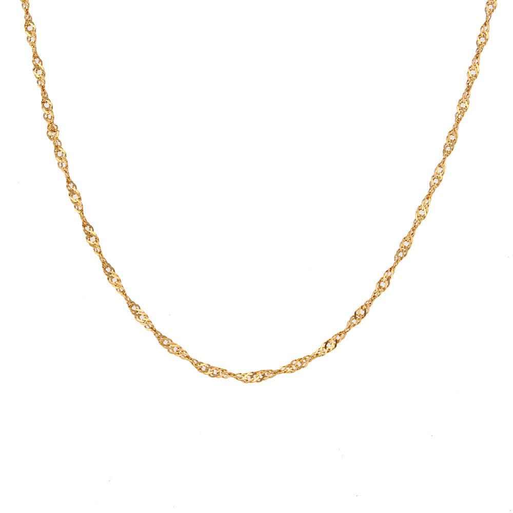 Adele Wave Chain Bracelet & Necklace — view 8