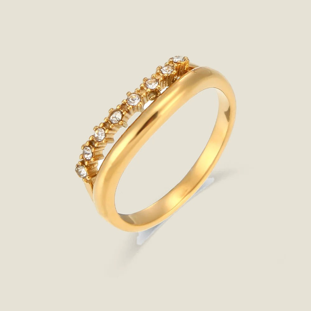 Bague fine à pierre Leda — vue 7