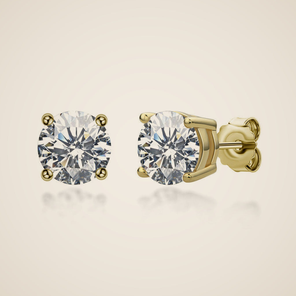 Adriana Moissanite Stud Earrings, view 5