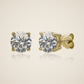 Adriana Moissanite Stud Earrings, view 5