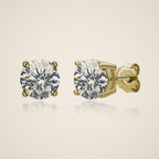 Adriana Moissanite Stud Earrings, view 5