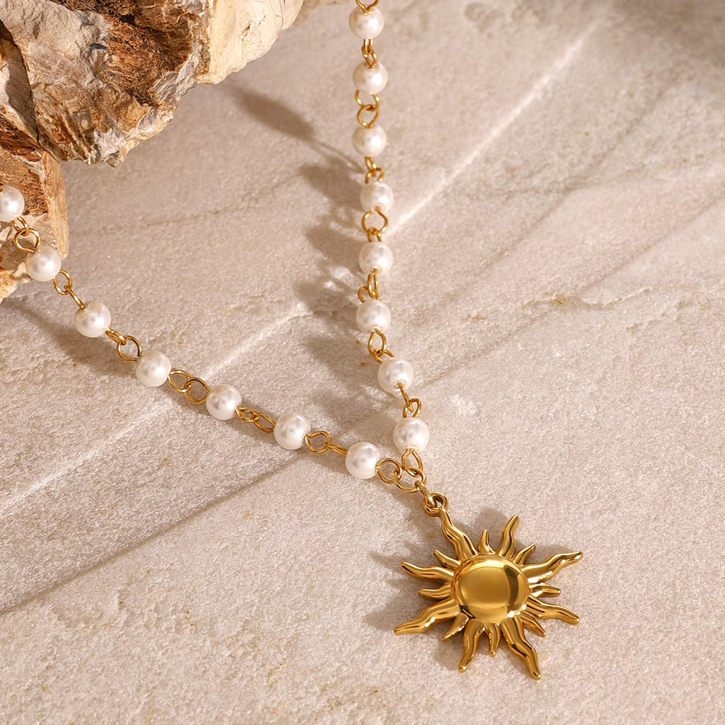 Selene Pearl Drop Necklace — view 6