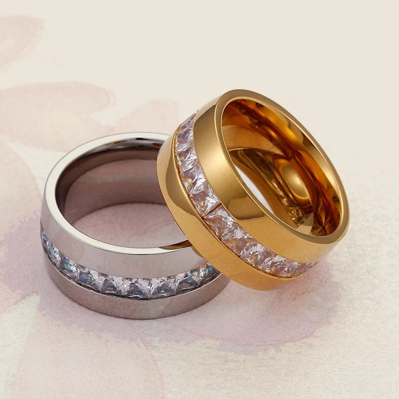 Anillo de banda con cristales Lino — vista 7