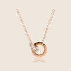 Federica Double Ring Necklace — view 1