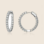 Franca Inside-Out Pavé Hoops — view 1