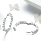 Franca Inside-Out Pavé Hoops — view 2