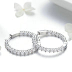 Franca Inside-Out Pavé Hoops — view 3