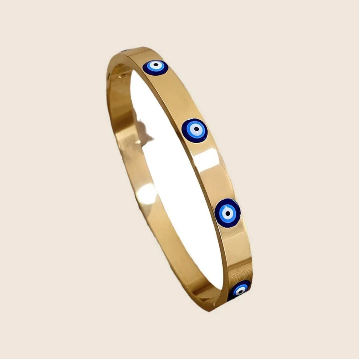 Ianthe Enamel Eye Bangle — view 1