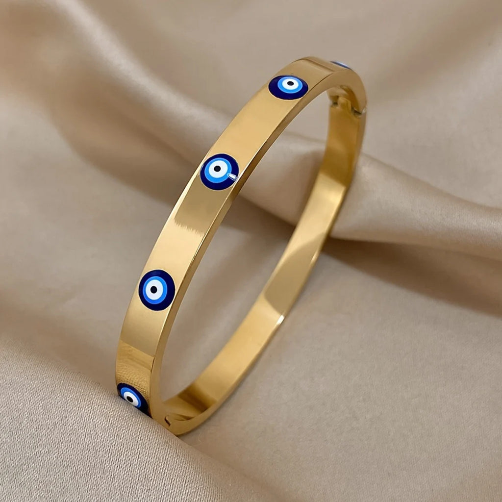 Ianthe Enamel Eye Bangle — view 2