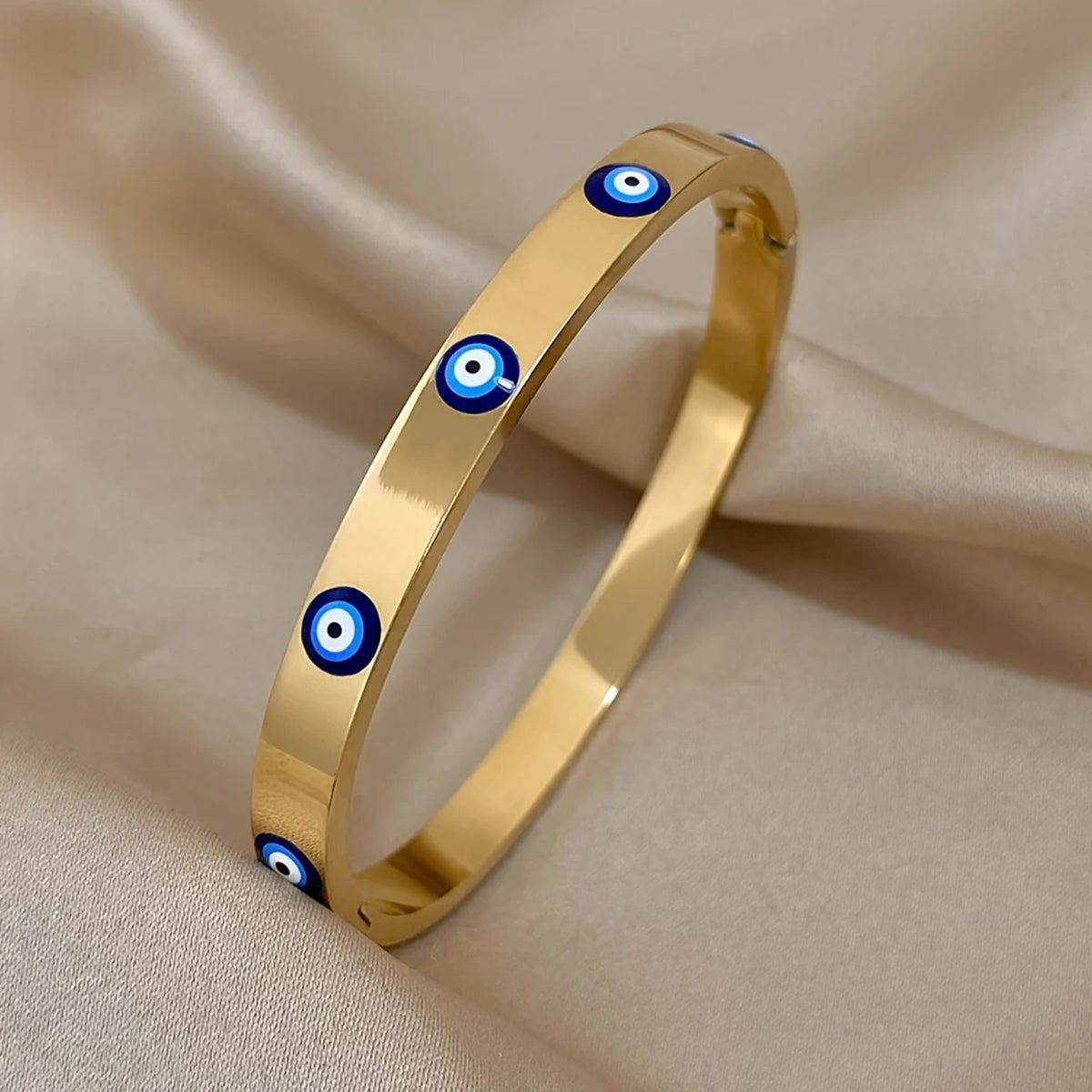 Ianthe Enamel Eye Bangle — view 2
