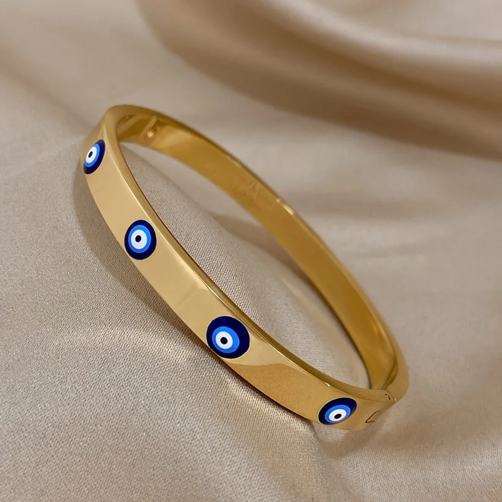 Ianthe Enamel Eye Bangle — view 3