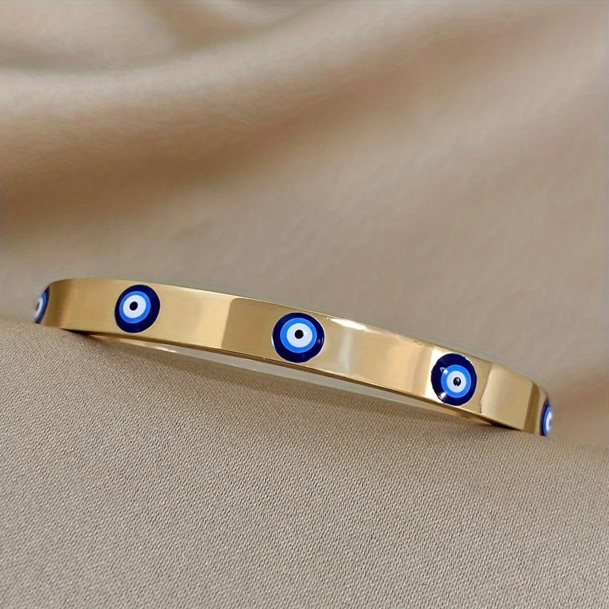 Ianthe Enamel Eye Bangle — view 4