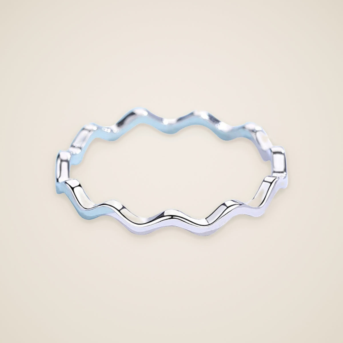 Ilaria Thin Wave Ring — view 1