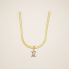 Isola Square Stone Pendant Necklace — view 1