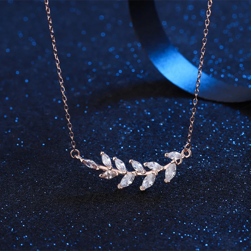 Kassandra Olive Branch Necklace — view 3