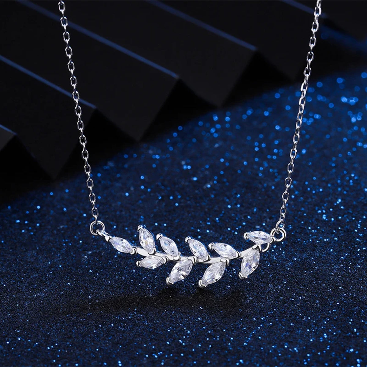 Kassandra Olive Branch Necklace — view 4