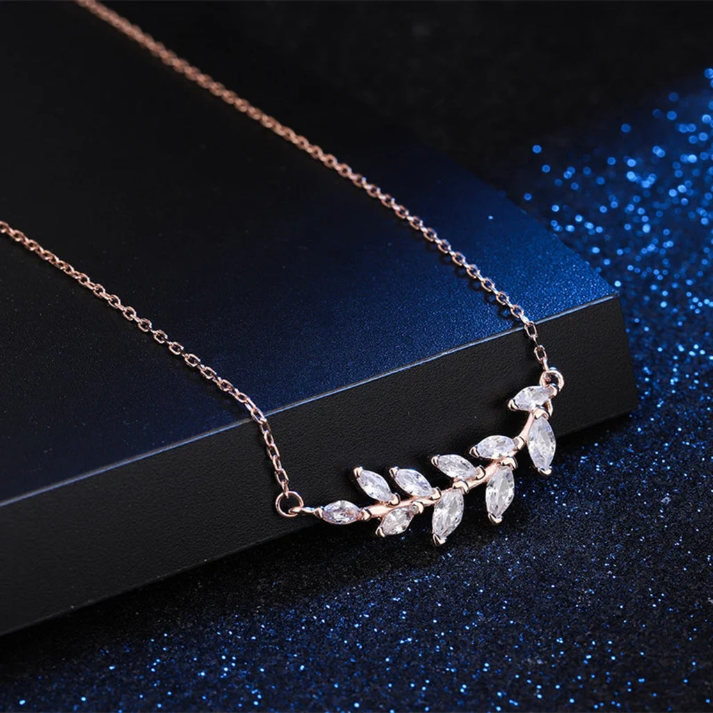 Kassandra Olive Branch Necklace — view 5