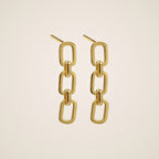 Kira Chain Link Stud Earrings — view 1